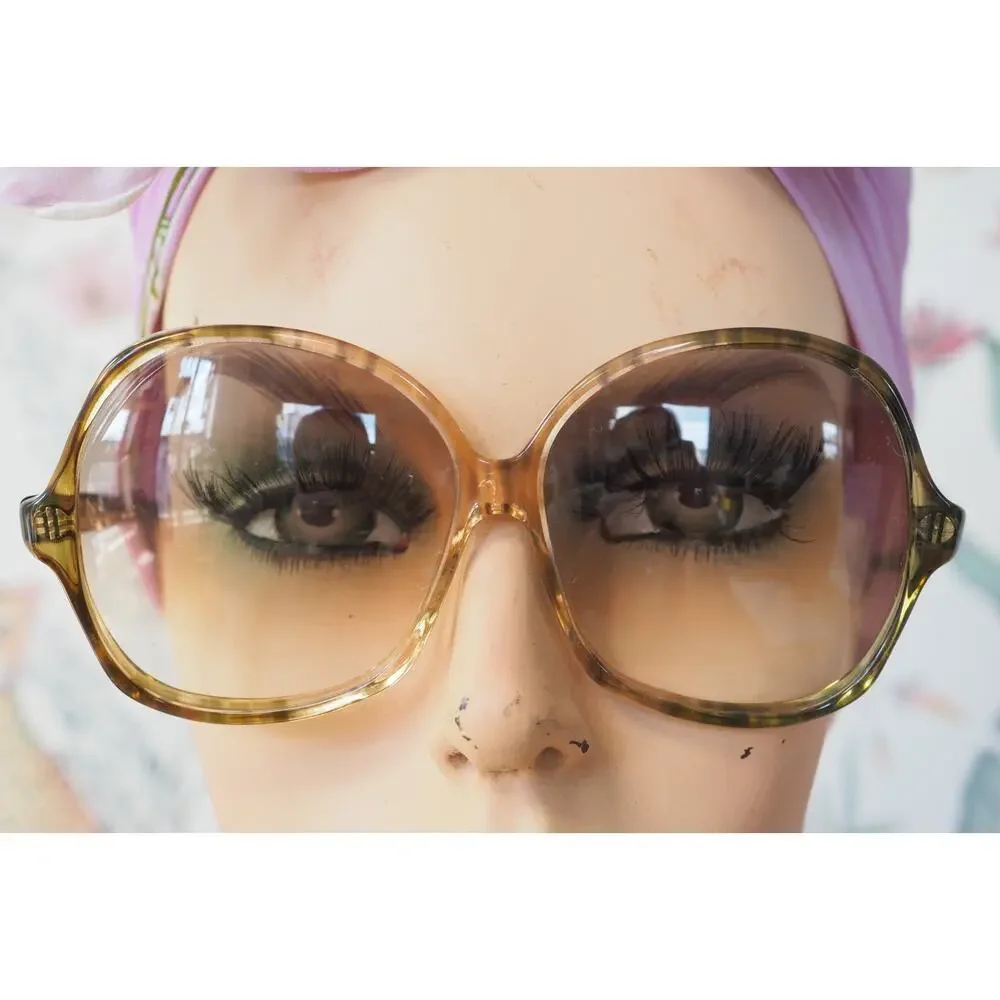 Vintage 1970s Sunglasses JACKIE Disco Retro USA Grandma Chic Beach Yacht